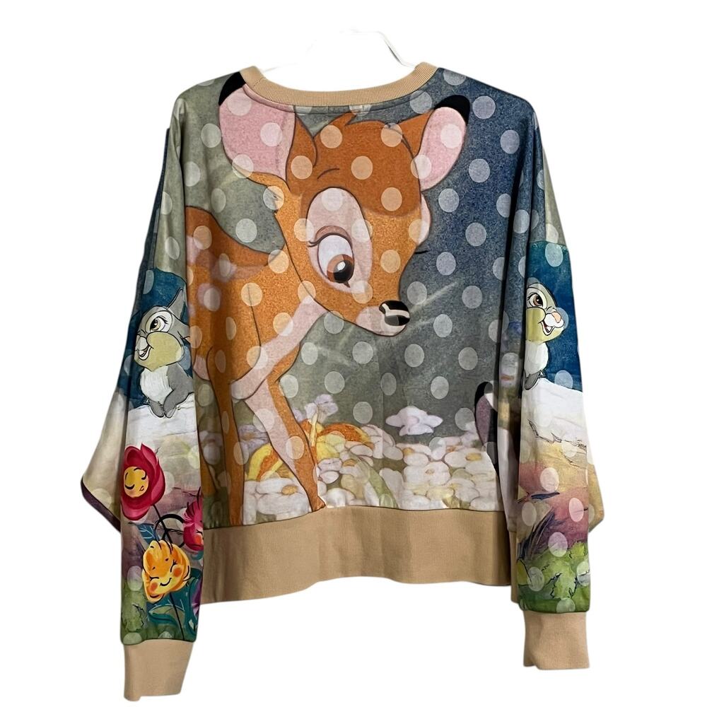 Disney Bambi and Friends Crewneck Sweater Sweatshirt - Picture 4 of 7